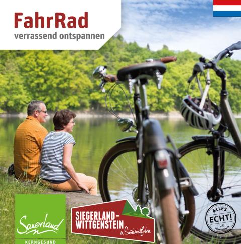 Folder met fietswegen in het Sauerland